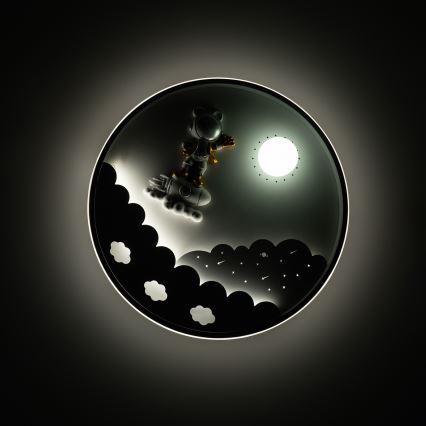 Brilagi - диммируемый светодиодный детский потолочный светильник ASTRO LED/68 Вт/230 В 3000–6000 К Ø 49 см + пульт дистанционного управления