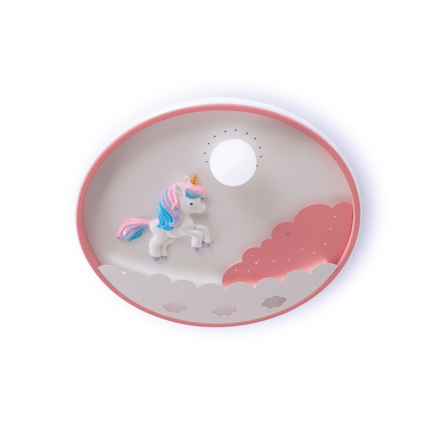 Brilagi - Диммируемый LED потолочный светильник для детской UNICORN, 68 Вт/230 В, 3000–6000 К, диаметр 49 см + пульт дистанционного управления