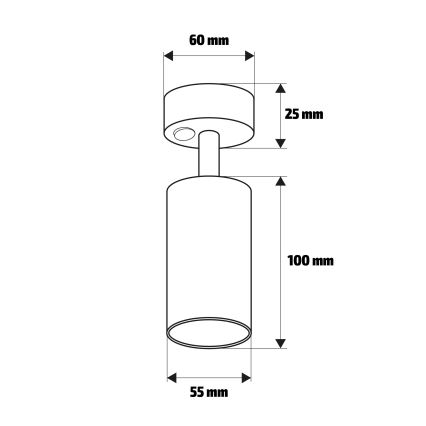 Brilagi - LED RGBW диммируемый настенный точечный светильник SELE 1xGU10/4,8W/230V 3000K черный + пульт дистанционного управления