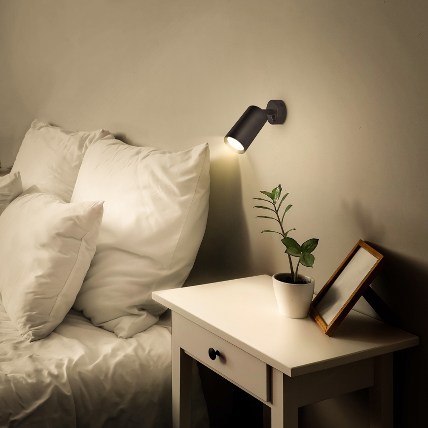 Brilagi - LED RGBW диммируемый настенный точечный светильник SELE 1xGU10/6,5W/230V 2700-6500K черный