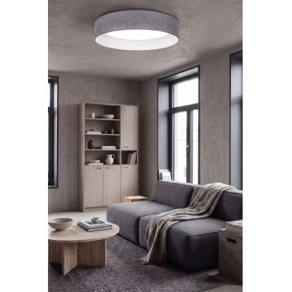 Brilagi - LED диммируемый потолочный светильник VELVET SMARTIX STARS LED/36W/230V 3000-6000K диаметр 55 см серый Wi-Fi Tuya Beacon + пульт дистанционного управления