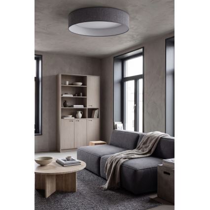 Brilagi - LED диммируемый потолочный светильник VELVET SMARTIX STARS LED/36W/230V 3000-6000K диаметр 55 см серый Wi-Fi Tuya Beacon + пульт дистанционного управления