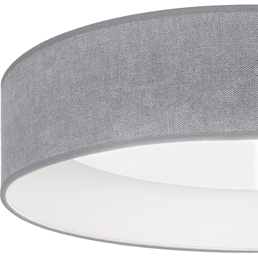 Brilagi - LED диммируемый потолочный светильник VELVET SMARTIX STARS LED/36W/230V 3000-6000K диаметр 55 см серый Wi-Fi Tuya Beacon + пульт дистанционного управления