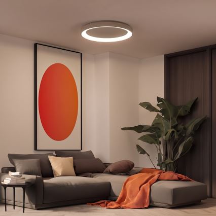 BRILAGI - Диммируемый потолочный светильник FALCON II LED/108W/230V 3000-6500K Ø 80 см, бежевый + пульт дистанционного управления