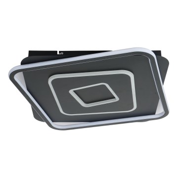 Brilagi - LED диммируемый потолочный светильник IRIS LED/98W/230V 3000-6000K 50×50 см чёрный + пульт дистанционного управления