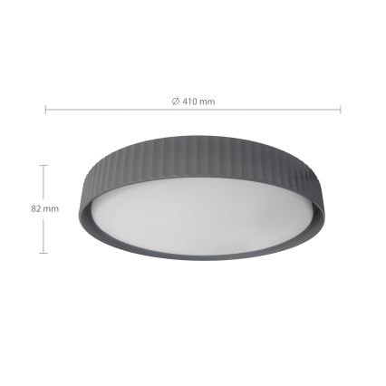 Brilagi - Диммируемый потолочный светильник LUCIA LED/48W/230V 3000-6500K Ø 41 см, серый + пульт дистанционного управления