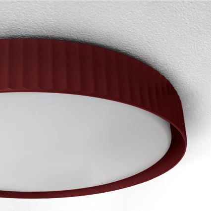 Brilagi - диммируемый потолочный светодиодный светильник LUCIA LED/48W/230V 3000-6500K, диаметр 41 см, красный + пульт дистанционного управления