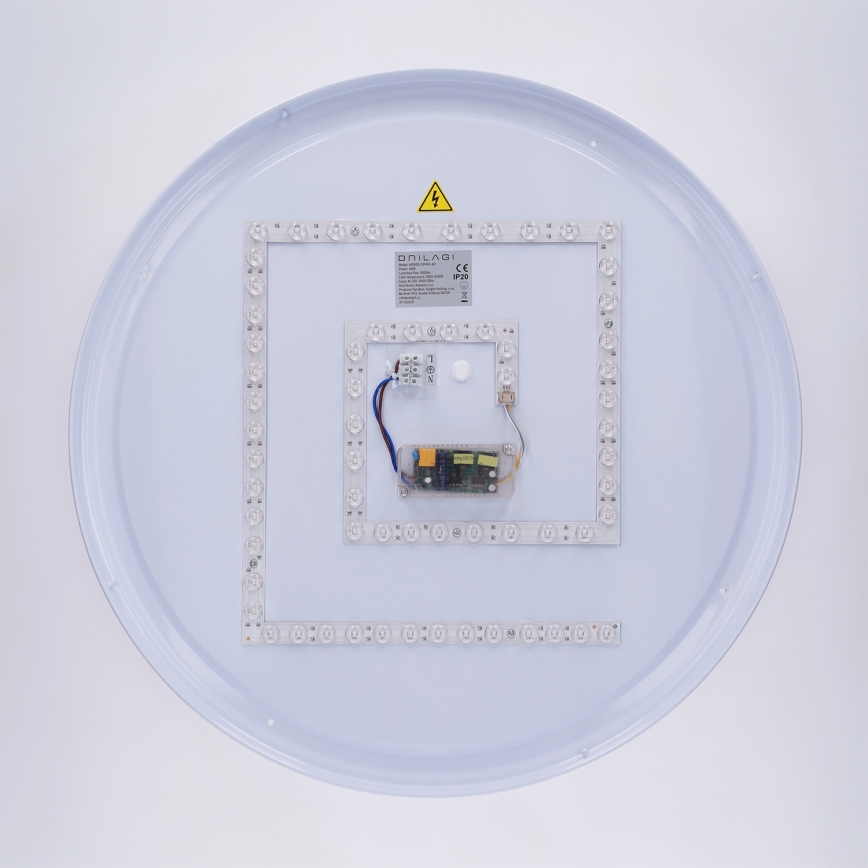 Brilagi - LED диммируемый потолочный светильник LUCIA LED/60W/230V 3000-6500K Ø 59 см, черный + пульт дистанционного управления