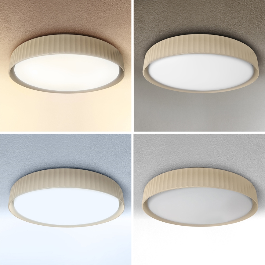 Brilagi - Диммируемый потолочный светильник LUCIA LED/60W/230V 3000-6500K диаметр 59 см бежевый + пульт дистанционного управления
