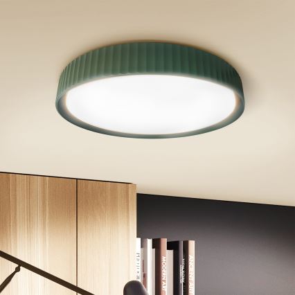 Brilagi - светодиодный диммируемый потолочный светильник LUCIA LED/60W/230V 3000-6500K, диаметр 59 см, зелёный + пульт дистанционного управления