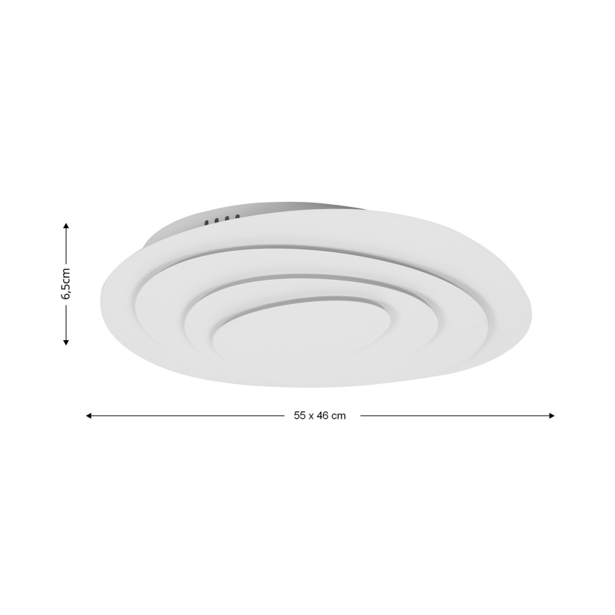 Brilagi - диммируемый светодиодный потолочный светильник MODERN LED/67Вт/230В 3000-6000К 46x55 см + пульт дистанционного управления