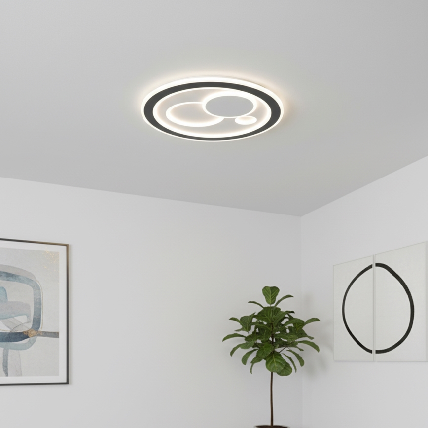 Brilagi - диммируемый светодиодный потолочный светильник MODERN LED/89W/230V 3000-6000K, диаметр 47 см + пульт дистанционного управления