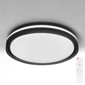 Brilagi - LED диммируемый потолочный светильник NAOMI LED/48W/230V 3000-6500K, диаметр 39 см, черный + пульт дистанционного управления