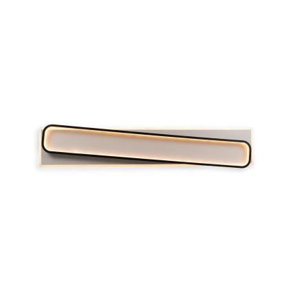 BRILAGI - диммируемый светодиодный потолочный светильник OUTLINE LED/90W/230V 3000-6000K 18x100 см белый/черный + пульт дистанционного управления