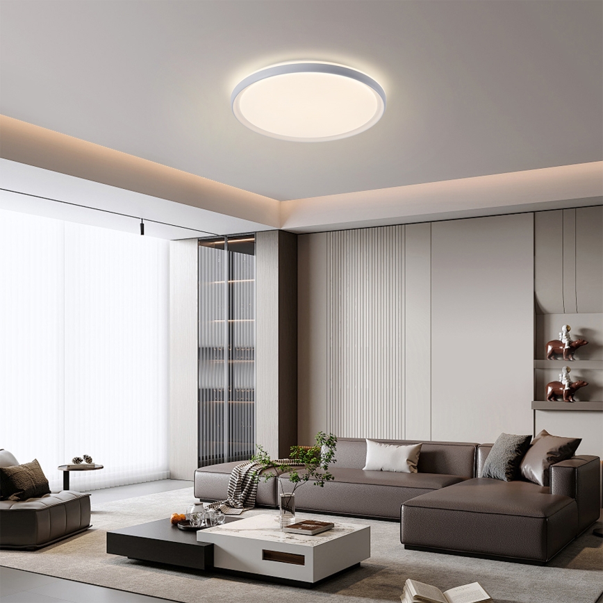 Brilagi - Диммируемый светодиодный потолочный светильник RIVO LED/72W/230V 3000-6000K, белый, диаметр 50 см + пульт дистанционного управления
