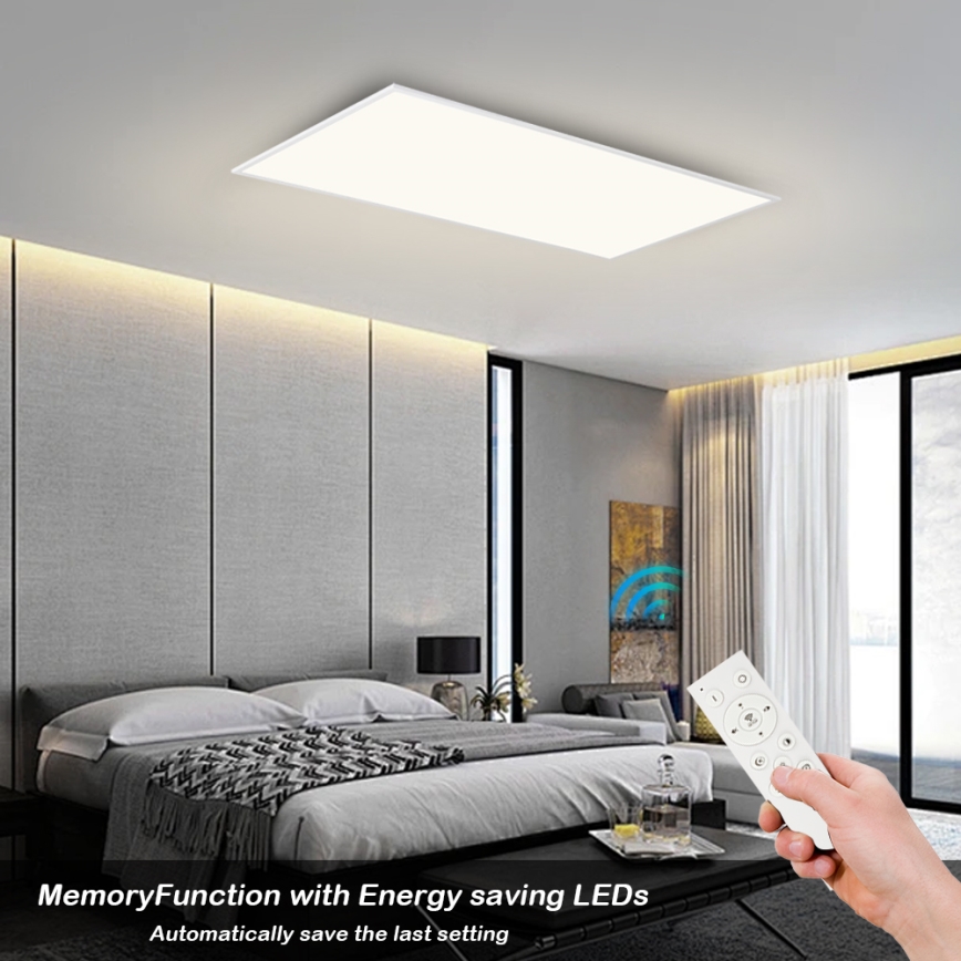 Brilagi - LED диммируемый потолочный светильник SLIMFRAME LED/80W/230V 120x60 cm 3000-6000K белый + пульт дистанционного управления