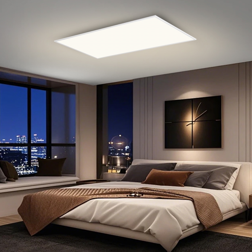 Brilagi - LED диммируемый потолочный светильник SLIMFRAME LED/80W/230V 120x60 cm 3000-6000K белый + пульт дистанционного управления