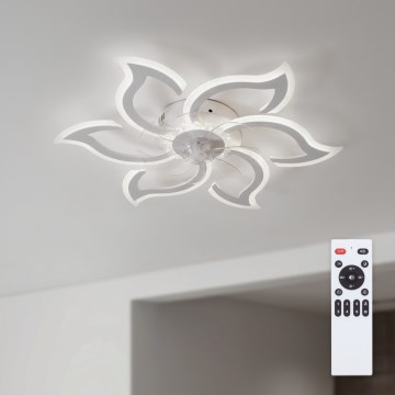Brilagi - LED диммируемый потолочный вентилятор LED/34W/230V диаметр 83 см белый + пульт дистанционного управления