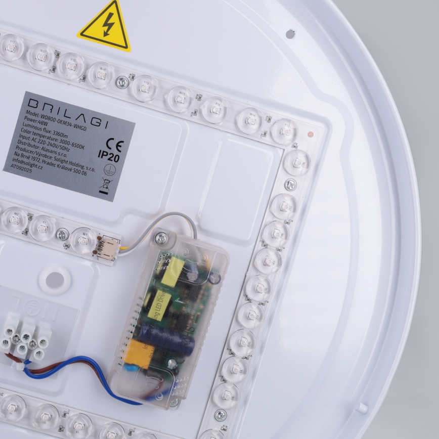 Brilagi - LED диммируемый потолочный светильник ALVA LED/48W/230V 3000-6500K диаметр 51 см белый + пульт дистанционного управления