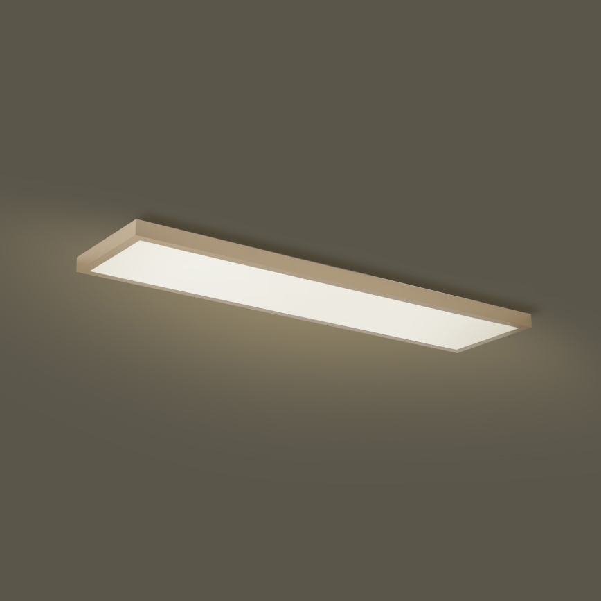 Brilagi - диммируемый светодиодный потолочный светильник для ванной FRAME SMART LED/50W/230V 120x30 см 3000-6000K IP44 бежевый + пульт дистанционного управления
