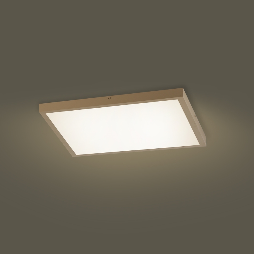 Brilagi - диммируемый потолочный светильник для ванной FRAME SMART LED, 50 Вт, 230 В, 60×60 см, 3000–6000 К, IP44, бежевый + пульт дистанционного управления