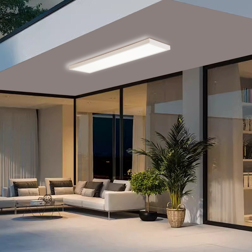 Brilagi - светодиодный потолочный светильник для ванной с регулировкой яркости FRAME SMART LED/50W/230V 120x30 см 3000-6000K IP44 белый + пульт дистанционного управления