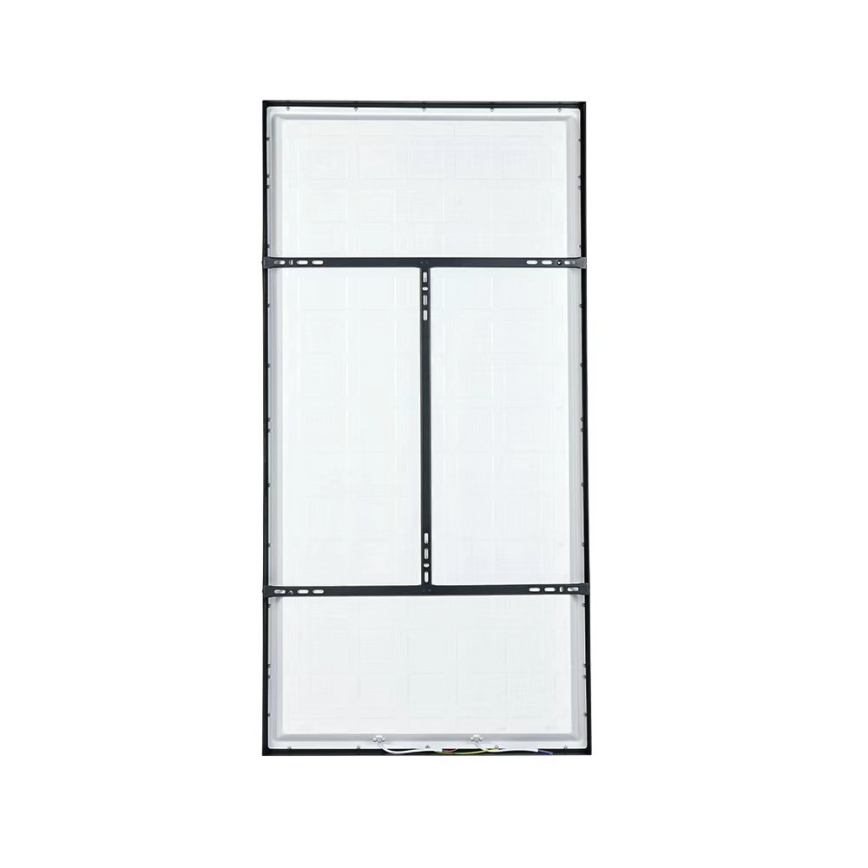 Brilagi - диммируемый светодиодный потолочный светильник для ванной FRAME SMART LED/96W/230V 120x60 см 3000–6000K IP44 черный + пульт дистанционного управления