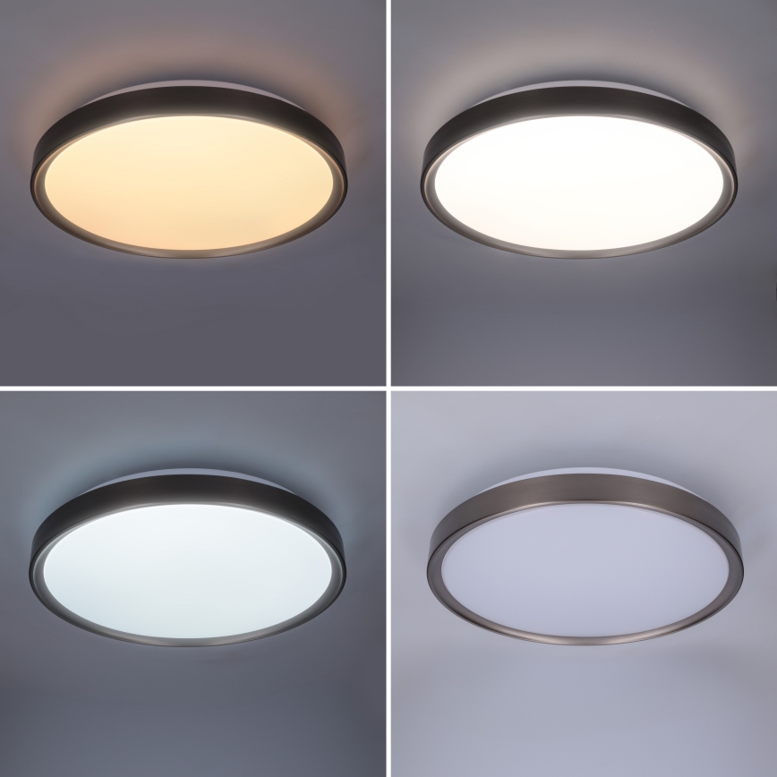 Brilagi - LED диммируемый потолочный светильник FANCIA LED/48Вт/230В 3000-6500К Ø 39 см антрацит + пульт дистанционного управления