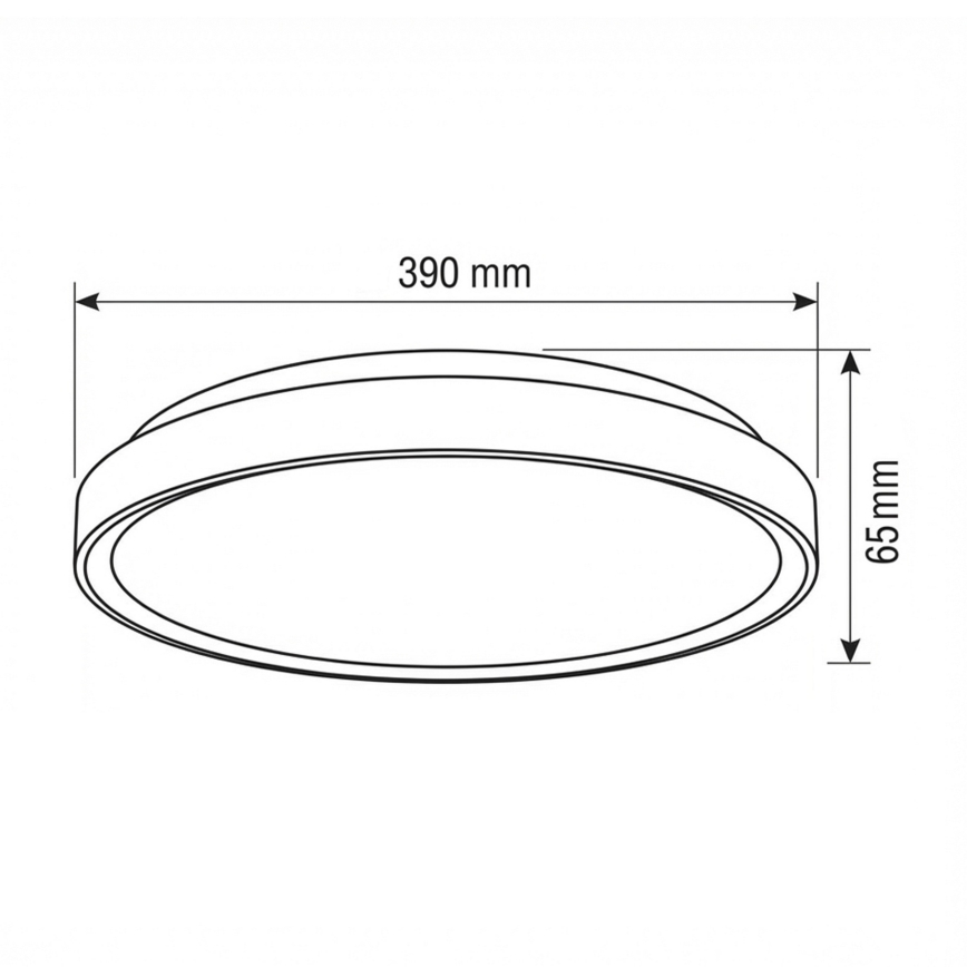 Brilagi - LED диммируемый потолочный светильник FANCIA LED/48Вт/230В 3000-6500К Ø 39 см антрацит + пульт дистанционного управления