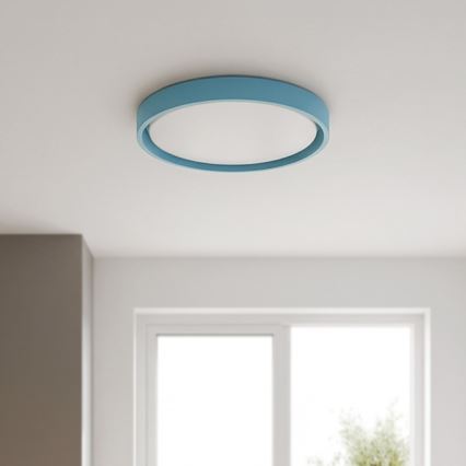 Brilagi - LED диммируемый потолочный светильник MATTEO LED/48W/230V 3000-6500K диаметр 41 см бирюзовый + пульт дистанционного управления