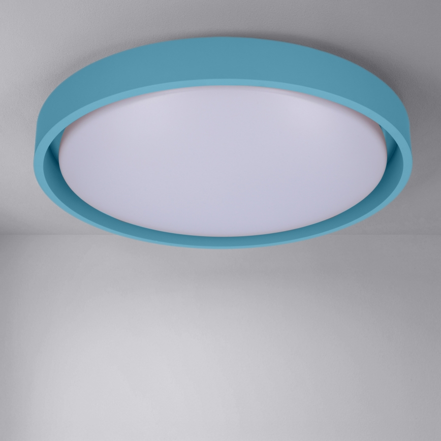 Brilagi - LED диммируемый потолочный светильник MATTEO LED/48W/230V 3000-6500K диаметр 41 см бирюзовый + пульт дистанционного управления