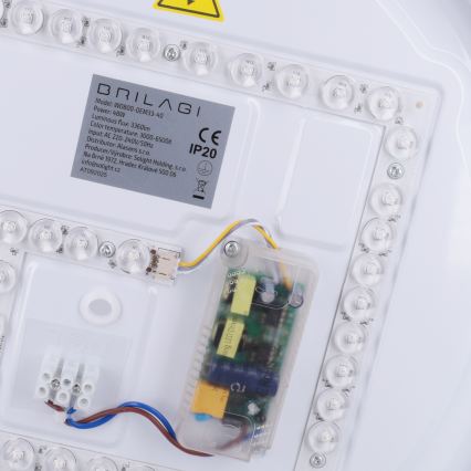 Brilagi - LED диммируемый потолочный светильник MATTEO LED/48W/230V 3000-6500K диаметр 41 см бирюзовый + пульт дистанционного управления