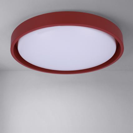 Brilagi - Диммируемый потолочный светильник LED MATTEO LED/48W/230V 3000-6500K, диаметр 41 см, красный + пульт дистанционного управления