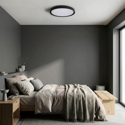 Brilagi - Диммируемый потолочный светильник MATTEO LED/60 Вт/230 В 3000-6500K диаметр 51,5 см черный + пульт дистанционного управления