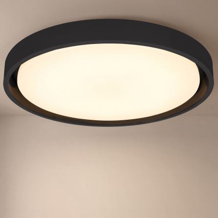 Brilagi - Диммируемый потолочный светильник MATTEO LED/60 Вт/230 В 3000-6500K диаметр 51,5 см черный + пульт дистанционного управления