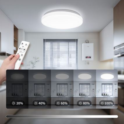 Brilagi - диммируемый потолочный светильник MILKY WAY LED/24W/230V 3000-6500K диаметр 38 см + пульт дистанционного управления