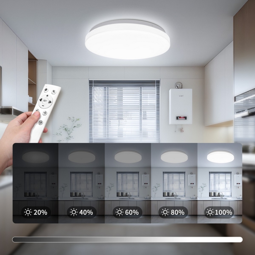 Brilagi - диммируемый потолочный светильник MILKY WAY LED/24W/230V 3000-6500K диаметр 38 см + пульт дистанционного управления