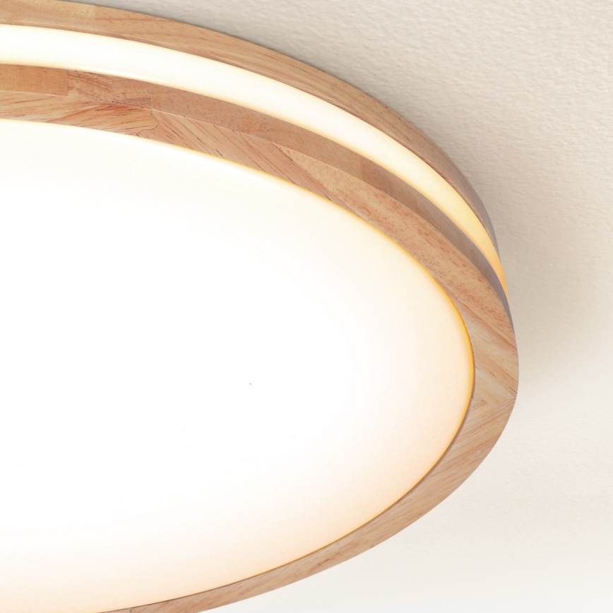 Brilagi - Диммируемый LED-потолочный светильник MOLINA LED/72W/230V 3000-6500K, дуб, диаметр 78 см + пульт дистанционного управления