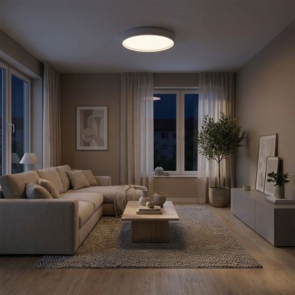 Brilagi - Светодиодный диммируемый потолочный светильник NANCI LED/60W/230V 3000-6500K диаметр 49 см белый + пульт дистанционного управления