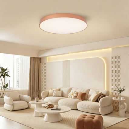 BRILAGI - LED потолочный светильник с регулировкой яркости POOL SMART LED/100W/230V 3000-6000K, диаметр 80 см, Wi-Fi Tuya, цвет бронза + пульт дистанционного управления