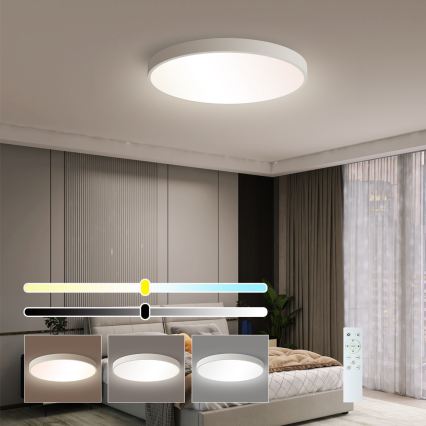 Brilagi - Светодиодный регулируемый потолочный светильник POOL SMART LED/60W/230V 50 см 3000-6000K Wi-Fi Tuya + пульт управления белый