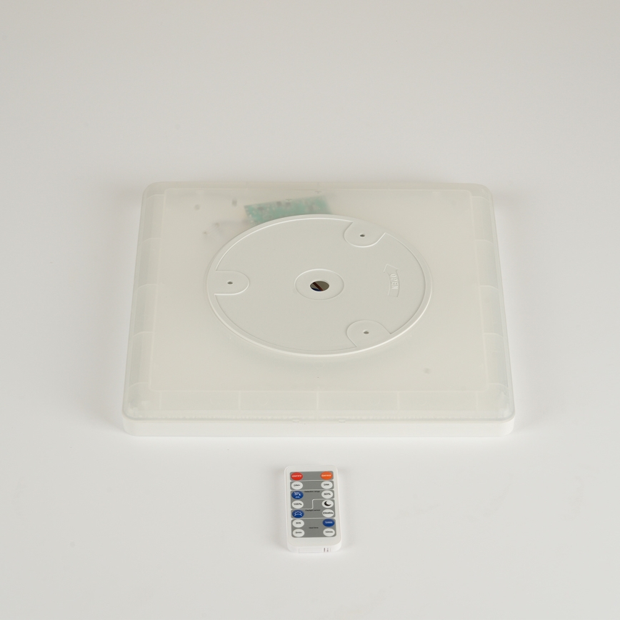 Brilagi - Светильник с LED-диодами, регулируемой яркостью, с датчиком движения и сумерек ULTRA SLIM LED/18W/230V 30x30 см + дистанционное управление