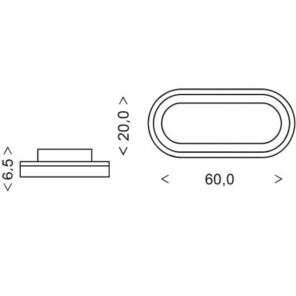 Brilagi - Светодиодный диммируемый потолочный светильник TRIVARO LED/85Вт/230В 3000-6000К 20x60 см + пульт дистанционного управления