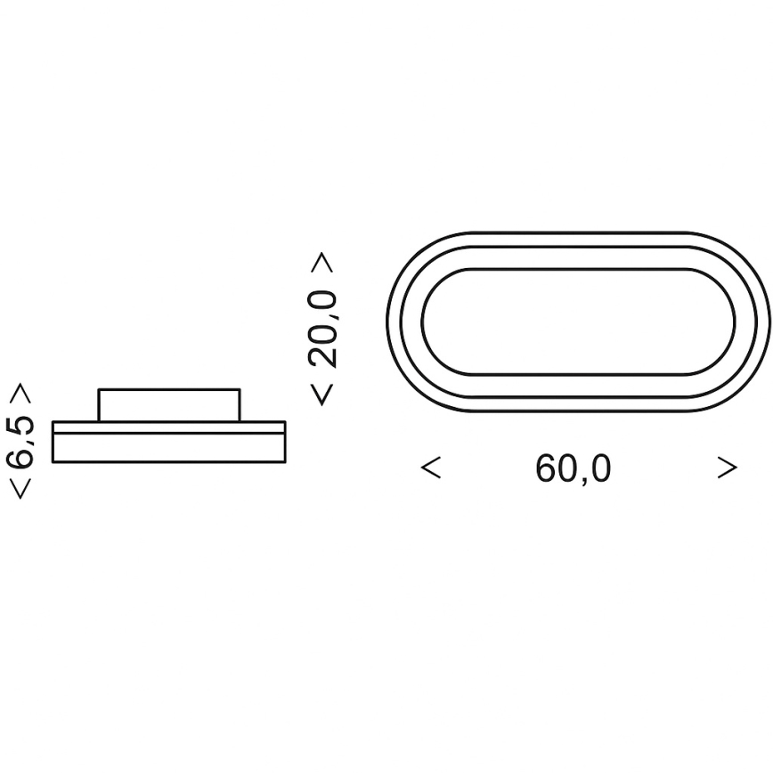 Brilagi - Светодиодный диммируемый потолочный светильник TRIVARO LED/85Вт/230В 3000-6000К 20x60 см + пульт дистанционного управления