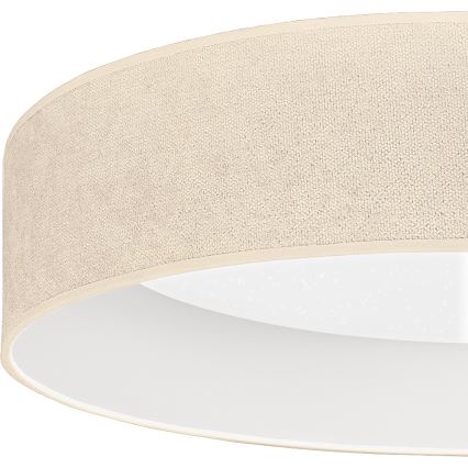 BRILAGI - диммируемый LED потолочный светильник VELVET SMARTIX STARS LED/36W/230V 3000-6000K Ø 55 см кремовый Wi-Fi Tuya Beacon + пульт дистанционного управления