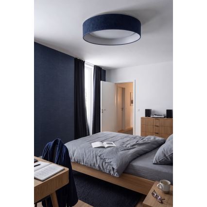 Brilagi - LED диммируемый потолочный светильник VELVET SMARTIX LED/24W/230V 3000–6000 К, диаметр 45 см, синий, Wi‑Fi Tuya Beacon + пульт дистанционного управления