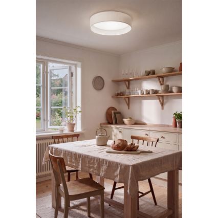 Brilagi - Диммируемый потолочный светильник VELVET SMARTIX LED/24 Вт/230 В 3000–6000K диаметр 45 см белый Wi-Fi Tuya Beacon + пульт дистанционного управления
