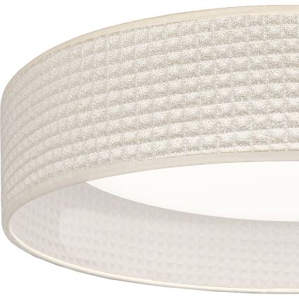 Brilagi - Диммируемый потолочный LED‑светильник VELVET SMARTIX, LED 36 Вт/230 В, 3000–6000K, диаметр 55 см, кремовый, Wi‑Fi Tuya Beacon + дистанционный пульт управления