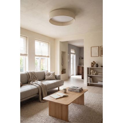 Brilagi - диммируемый потолочный светильник LED VELVET SMART VARI LED/36W/230V 3000–6500K диаметр 55 см кремовый + пульт дистанционного управления
