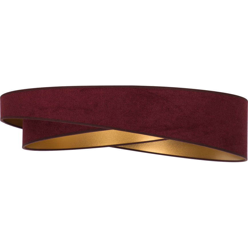 BRILAGI - светодиодный диммируемый потолочный светильник VELVET TWIST LED/36 Вт/230 В 3000–6000 К Ø 65 см Wi-Fi Tuya Beacon бордовый/золотой + пульт дистанционного управления